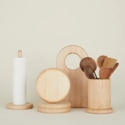 Simple Wood Utility Canister -ferm LIVING Store 0224202470 RT 75d8a2f9 8338 4e4f be9d af9725f8b237
