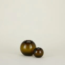 ferm LIVING Store 5 Aurora Sphere Vase - Olive