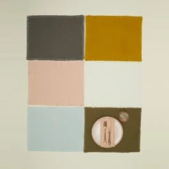 Essential Cotton Placemats, Set Of 4 - Olive -ferm LIVING Store 0722206696 RT 9efa137d f1bf 43f5 8811 f5f07ef05471