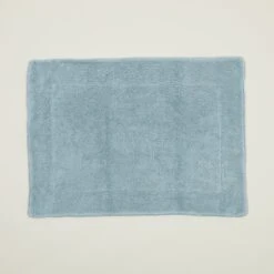 Simple Terry Bath Mat - Sky