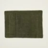 Simple Terry Bath Mat - Olive 1 Simple Terry Bath Mat - Olive -ferm LIVING Store 0722207508 RT