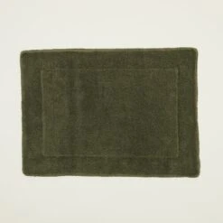 Simple Terry Bath Mat - Olive