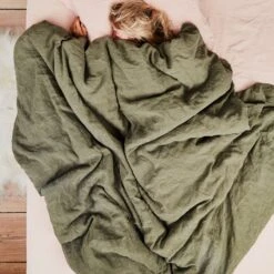 Simple Linen Fitted Sheet - Blush -ferm LIVING Store 20170722 HA FW17 3139 R