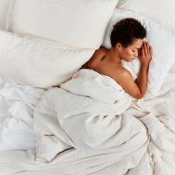 Simple Linen Pillowcases, Set Of 2 - Ivory -ferm LIVING Store 20180102 HA SS18 PRODUCT SOFT HNY 328