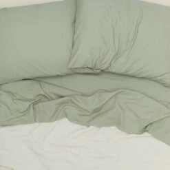 Essential Percale Sheet Set - Ivory 12 Essential Percale Sheet Set - Ivory -ferm LIVING Store 2021 FW NEW PRODUCT23172 1