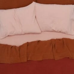 Simple Linen Flat Sheet - Terracotta -ferm LIVING Store 2021 FW21 ADDITIONAL37543 4900fed2 63c2 45dc 9344 d2d131ed9b5b