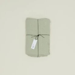 ferm LIVING Store 29 Simple Linen Flat Sheet - Sage