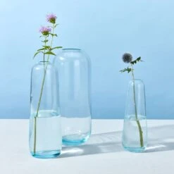 Aurora Slim Drop Vase - Sky -ferm LIVING Store 2022 MAY COLOR STORY16586 1 2