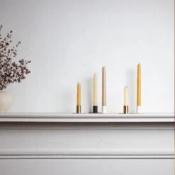 Essential Metal Candle Holders, Set Of 2 - Brass -ferm LIVING Store 2023 08 23 insitu emails 071 0b290819 7d12 4826 b882 de816e61e7c4