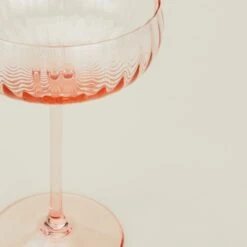 Ribbed Coupe Glass -ferm LIVING Store AVL.500.30.006.095 DETAIL