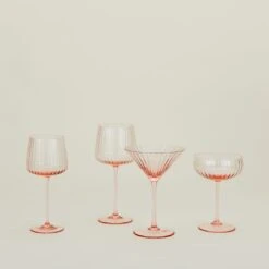 Ribbed White Wine Glass -ferm LIVING Store AVL.500.30.00X 095 RT 801fcb9f 294b 47ad 8620 01e892ec2f91