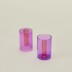 Reversible Glass Vase - Lilac/Peach -ferm LIVING Store BLD.100.30.001.620 detail