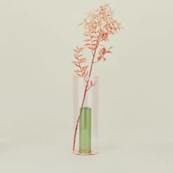 Reversible Glass Vase - Green/Pink -ferm LIVING Store BLD.100.30.002.095 b1