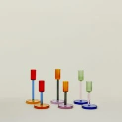 Color Block Candle Holder - Red/Blue -ferm LIVING Store BLD.100.40.001.MIX a 8e83cd03 e4a9 4de7 852e 1ce85476250e
