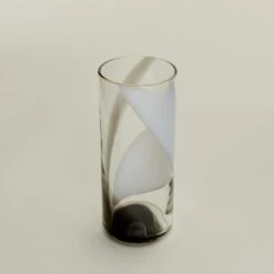Blown Glass Highball - White/Grey -ferm LIVING Store BOW.500.30.002.910 b