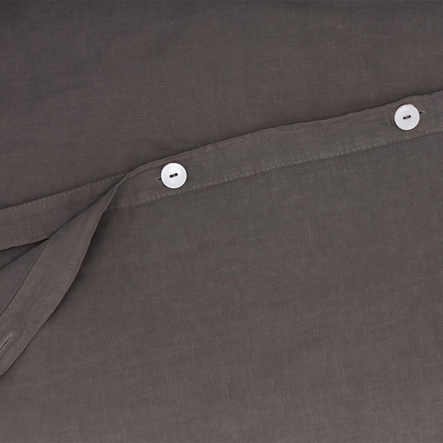 Simple Linen Duvet - Dark Grey 4 Simple Linen Duvet - Dark Grey - Image 2