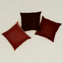 Reversible Velvet + Linen Pillow - Rust -ferm LIVING Store EDD.300.30.001.195 VAR