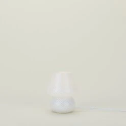 Glass Mini Mushroom Lamp - White -ferm LIVING Store FRE.200.50.001.000 b