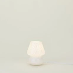 Glass Mini Mushroom Lamp - White -ferm LIVING Store FRE.200.50.001.000 c