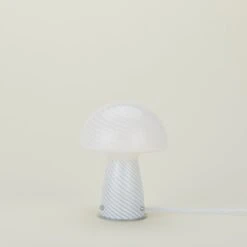Glass Tall Mushroom Lamp - White -ferm LIVING Store FRE.200.50.004.000 b