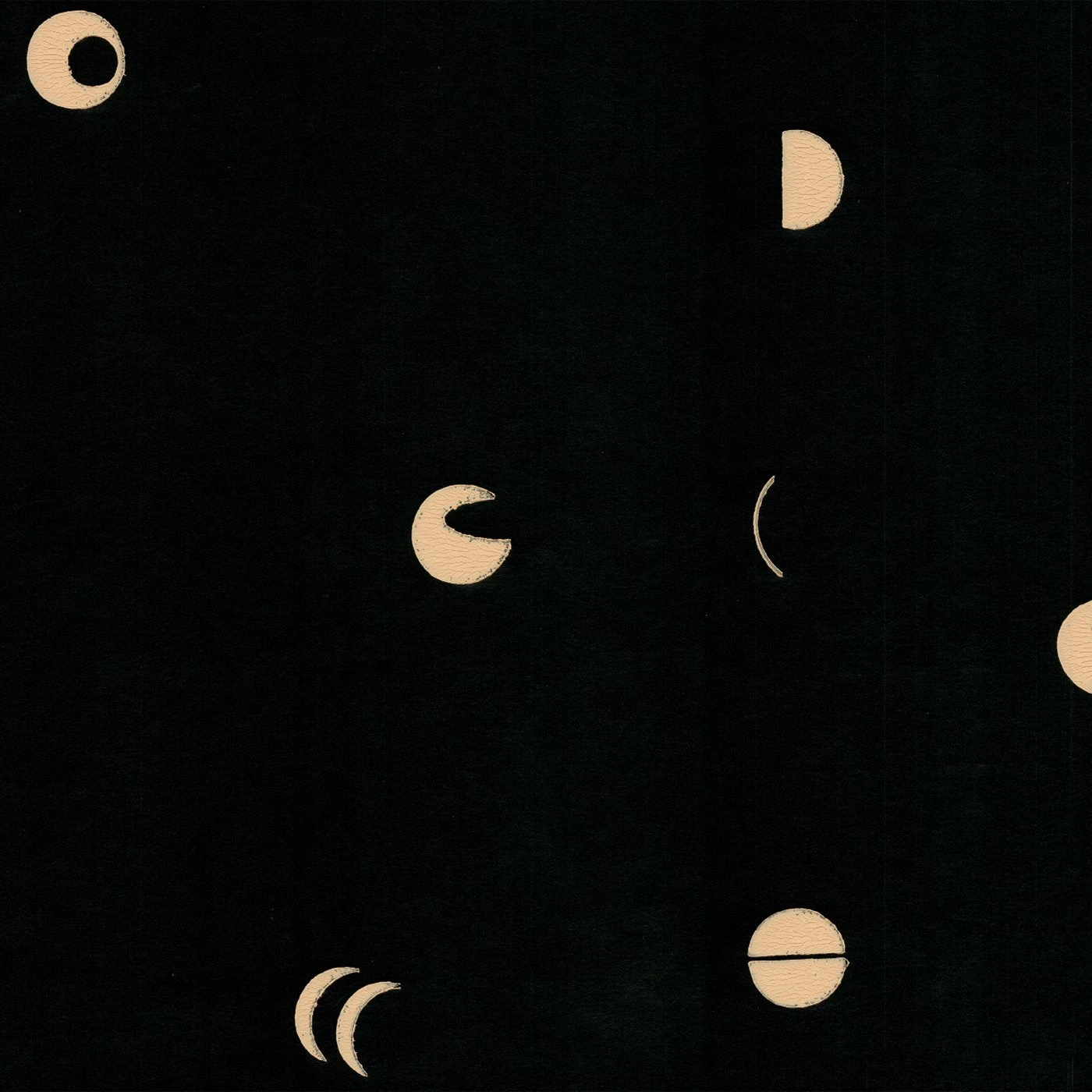 Spaced Moons Wallpaper - Black 3 Spaced Moons Wallpaper - Black