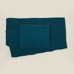 Simple Linen Quilt - Peacock -ferm LIVING Store HNY Quilts 07 RT