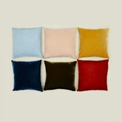 Reversible Velvet + Linen Pillow - Rust -ferm LIVING Store HNY VelvetPillow 01 RT 719ae839 8120 4c71 b2b9 60486a905a7c