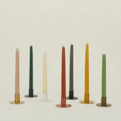 Essential Metal Candle Holders, Set Of 2 - Brass -ferm LIVING Store HNY.100.40.010.MIX c dced0aa9 83b4 4abb 82ee bcbd69f3d63b