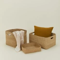 Essential Square Basket - Natural -ferm LIVING Store HNY.100.50.02X.045 b2 425d549d bd3a 478b 8193 9c34ebd2ba64