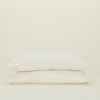 Simple Linen Pillowcases, Set Of 2 - Ivory
