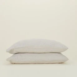 Simple Linen Pillowcases, Set Of 2 - Light Grey