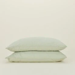 Simple Linen Pillowcases, Set Of 2 - Sage