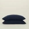 Simple Linen Pillowcases, Set Of 2 - Navy -ferm LIVING Store HNY.300.10.026.580.STND
