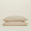 Simple Linen Pillowcases, Set Of 2 - Flax -ferm LIVING Store HNY.300.10.026.900.STND
