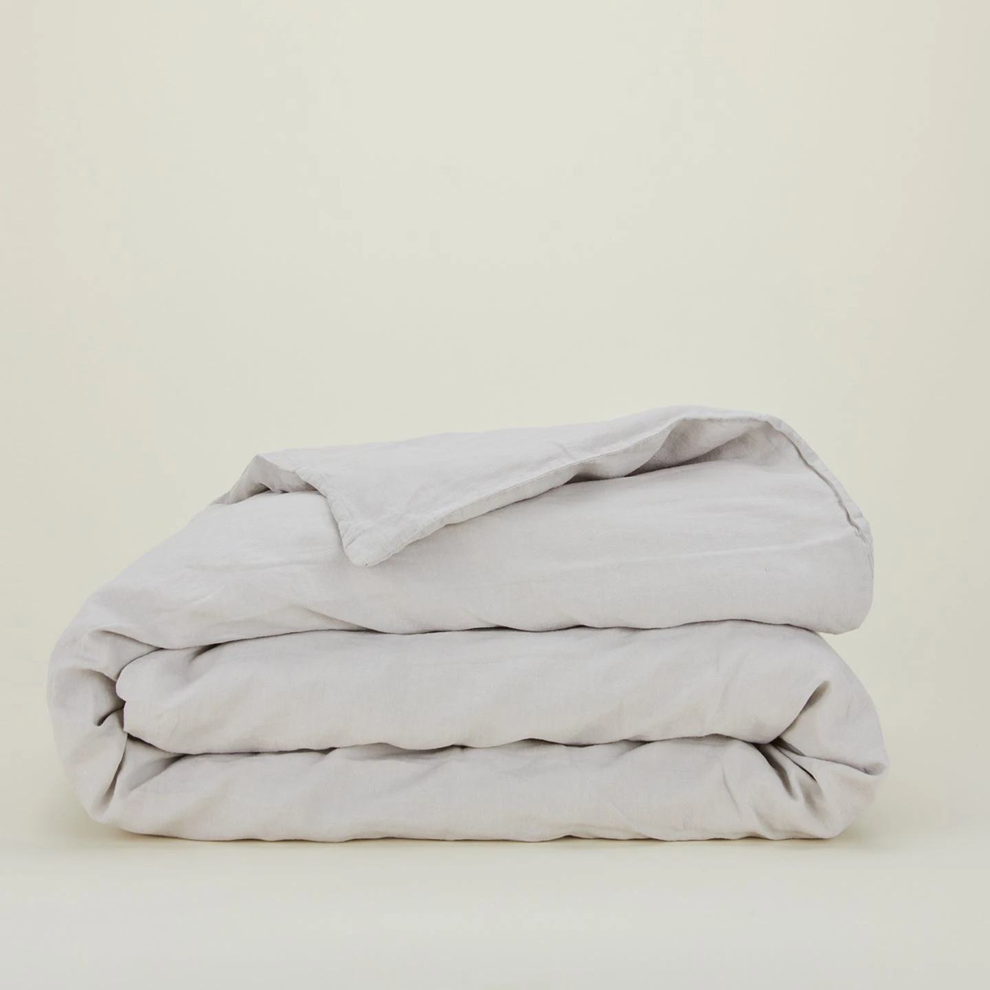 Simple Linen Duvet - Light Grey 3 Simple Linen Duvet - Light Grey