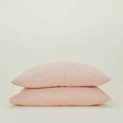 Essential Percale Pillowcases, Set Of 2 - Blush