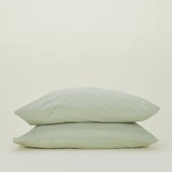 Essential Percale Pillowcases, Set Of 2 - Sage