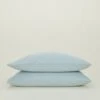 Essential Percale Pillowcases, Set Of 2 - Sky -ferm LIVING Store HNY.300.10.043.510