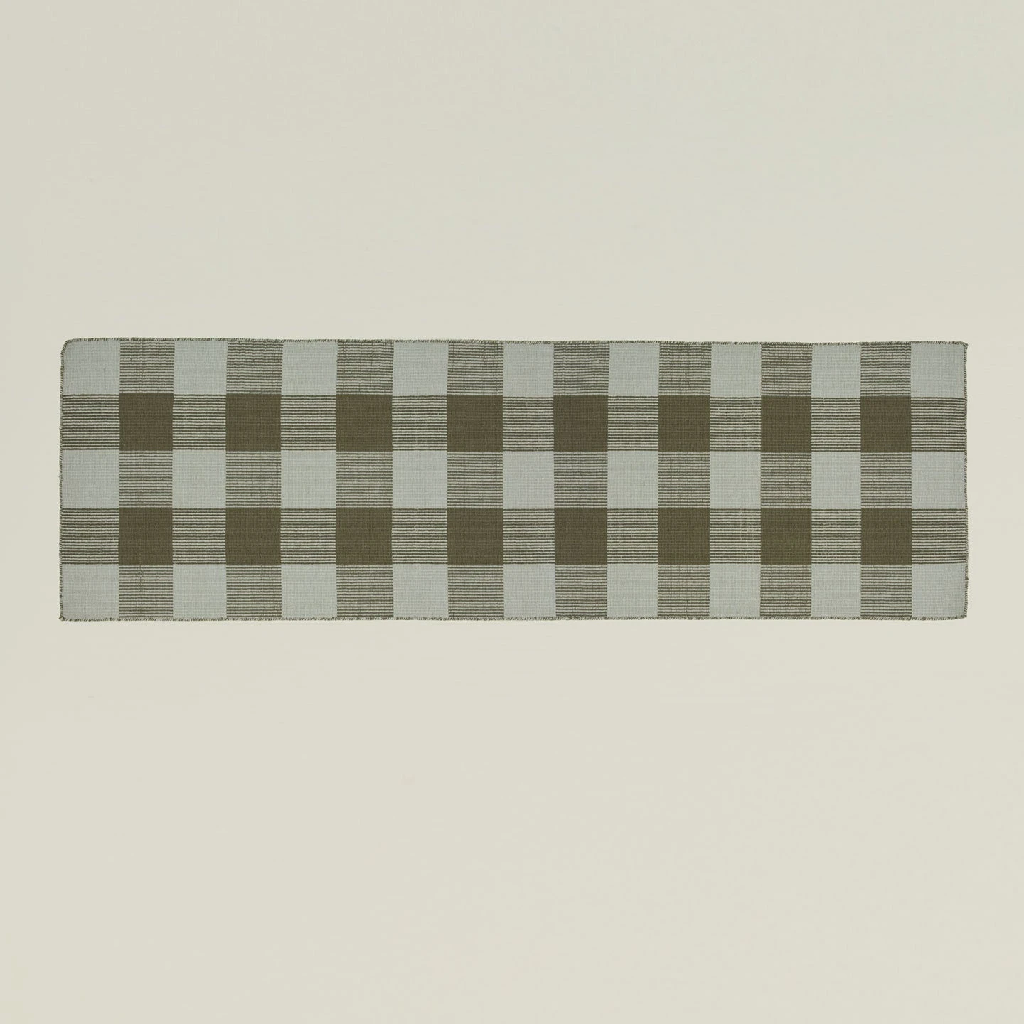 Simple Plaid Runner - Sage/Olive 3 Simple Plaid Runner - Sage/Olive