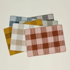 Simple Plaid Rug - Blush/Terracotta -ferm LIVING Store HNY.300.40.031.MIX a 69773a9e 0010 4283 86e0 c61c6278ce07