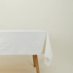 Essential Cotton Tablecloth - Ivory -ferm LIVING Store HNY.500.50.063.045 a1
