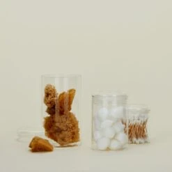 Essential Glass Storage Container -ferm LIVING Store HNY.500.70.090.MIX bath