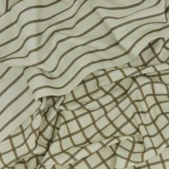 Essential Yarn Dyed Dish Towel, Set Of 2 - Sage/Olive -ferm LIVING Store HNY.500.75.040.380 DETAIL