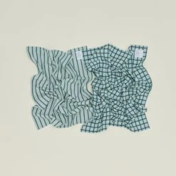 Essential Yarn Dyed Dish Towel, Set Of 2 - Sky/Peacock