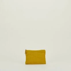 Simple Linen Zipper Pouch - Mustard -ferm LIVING Store HNY.600.50.040.365