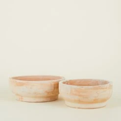 Footed Bowl Planter - Terracotta