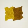 Essential Waffle Dish Towel - Mustard/Bronze 2 Essential Waffle Dish Towel - Mustard/Bronze -ferm LIVING Store Holiday20206712 RT