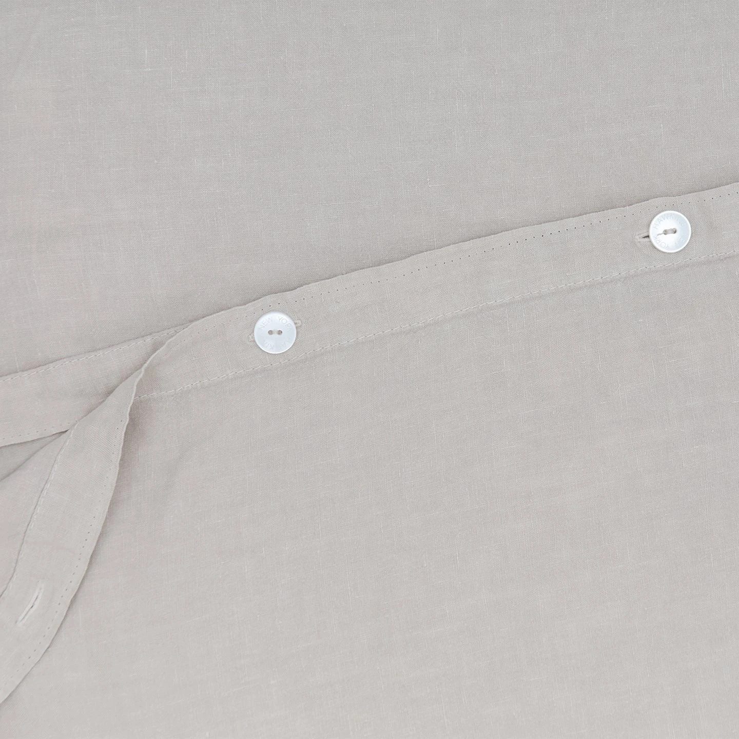 Simple Linen Duvet - Light Grey 4 Simple Linen Duvet - Light Grey - Image 2