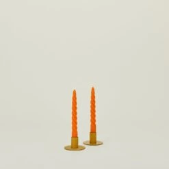 Twisted Taper Candle, Set Of 2 - Orange -ferm LIVING Store MMA.100.40.001.700 c 0a505a9b 1942 4c87 8e71 aadbb7fcbba5