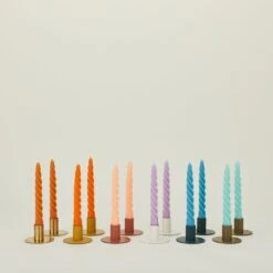 Twisted Taper Candle, Set Of 2 - Orange -ferm LIVING Store MMA.100.40.001.MIX b f50eabb5 7972 4db4 9f5b a77ef559a746